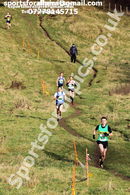 Mens under-20s cross country, 2019 North Eastern Cross Country Champs., Alnwick, Northumberland.  Photo: David T. Hewitson/Sports for All Pics